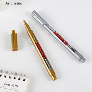 &lt;Arichsing&gt; ปากกามาร์กเกอร์ สีเมทัลลิก สีทอง สีเงิน สําหรับตกแต่งสมุดภาพ เครื่องเขียน อัลบั้ม Diy