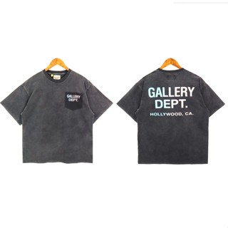 ✨ พร้อมส่ง ✨เสื้อยืดแขนสั้น พิมพ์ลายตัวอักษร ทรงหลวม ไล่โทนสี สไตล์สตรีท สําหรับผู้หญิง และผู้ชาย