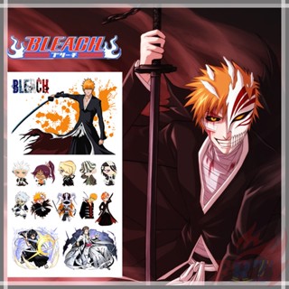 ❣️สติกเกอร์รอยสักชั่วคราว ลายการ์ตูนอนิเมะ BLEACH Series 02 ขนาดเล็ก มี 1 แผ่น❣️ รอยสัก กันน้ํา เซ็กซี่ สําหรับแขน ไหปลาร้า ร่างกาย มือ เท้า