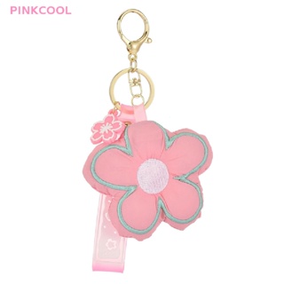Pinkcool พวงกุญแจผ้าซากุระ ดอกไม้ สร้างสรรค์ เครื่องประดับ เชือกเส้นเล็ก เด็กผู้หญิง เด็กผู้ชาย คู่รัก พวงกุญแจ ขายดี