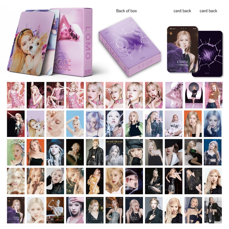 โปสการ์ด-blackpink-rose-photocards-lomo-55-ชิ้น-กล่อง