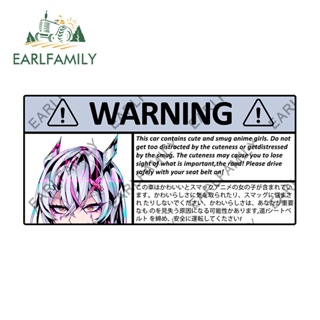 Earlfamily สติกเกอร์ป้ายเตือน Genshin Impact 13 ซม. x 6.2 ซม. สําหรับตกแต่งรถยนต์