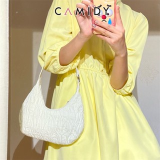 Camidy New Fairy พับใต้วงแขนกระเป๋า Niche ครีมพัฟ Crescent Moon ไหล่ Cloud Bag