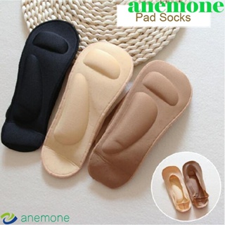 ANEMONE 1 pair Invisible Socks Women 3D Socks Sock Slippers Health Care Foot Massage Ice Silk Summer with Gel Pads Insoles Arch Support/Multicolor