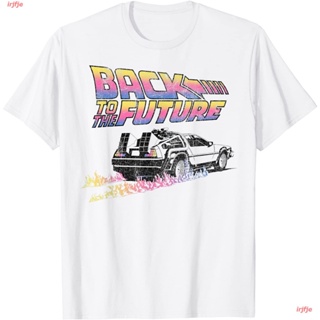 【hot sale】2022 Back To The Future DeLorean Flames T-Shirt เสื้อยืด ดพิมพ์ลาย เสื้อยืดผ้าฝ้าย คอกลม cotton ความนิยม sale