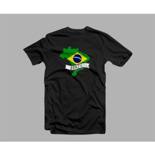 sadasเสื้อยืดพิมพ์ลายแฟชั่น เสื้อยืด ลายกราฟฟิก BRAZIL Island