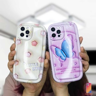 3D vision IPhone 11 12 13 14 PRO MAX 6 7 6S 8 14 Plus X XR XS MAX 11 12 13 Se 2020 6SPlus 7Plus 6Plus Cartoon butterfly Matte Shockproof case