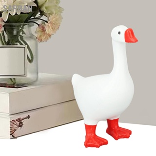 SARRAN Goose Shaped Magnetic Key Holder บ้านเรซิ่นน่ารักสัตว์ตลกรูปปั้น Figurine ตกแต่งห้องนอน