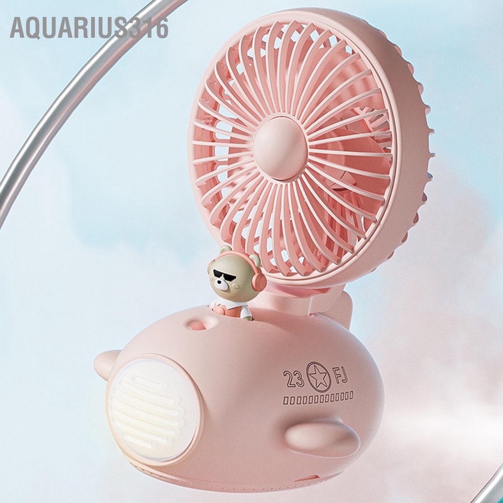 aquarius316-พัดลมสเปรย์ความชื้นน่ารักฤดูร้อนเดสก์ท็อป-usb-ชาร์จพัดลมความชื้นสำหรับนักเรียนสำนักงานหอพัก