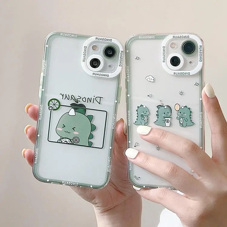 เคสโทรศัพท์มือถือ-ซิลิโคน-tpu-ใส-กันกระแทก-ลายไดโนเสาร์น่ารัก-สีเขียว-สําหรับ-iphone-14-13-12-11-pro-max-13-12-mini-14-plus-x-xs-max-xr-7-8-plus-se-2020