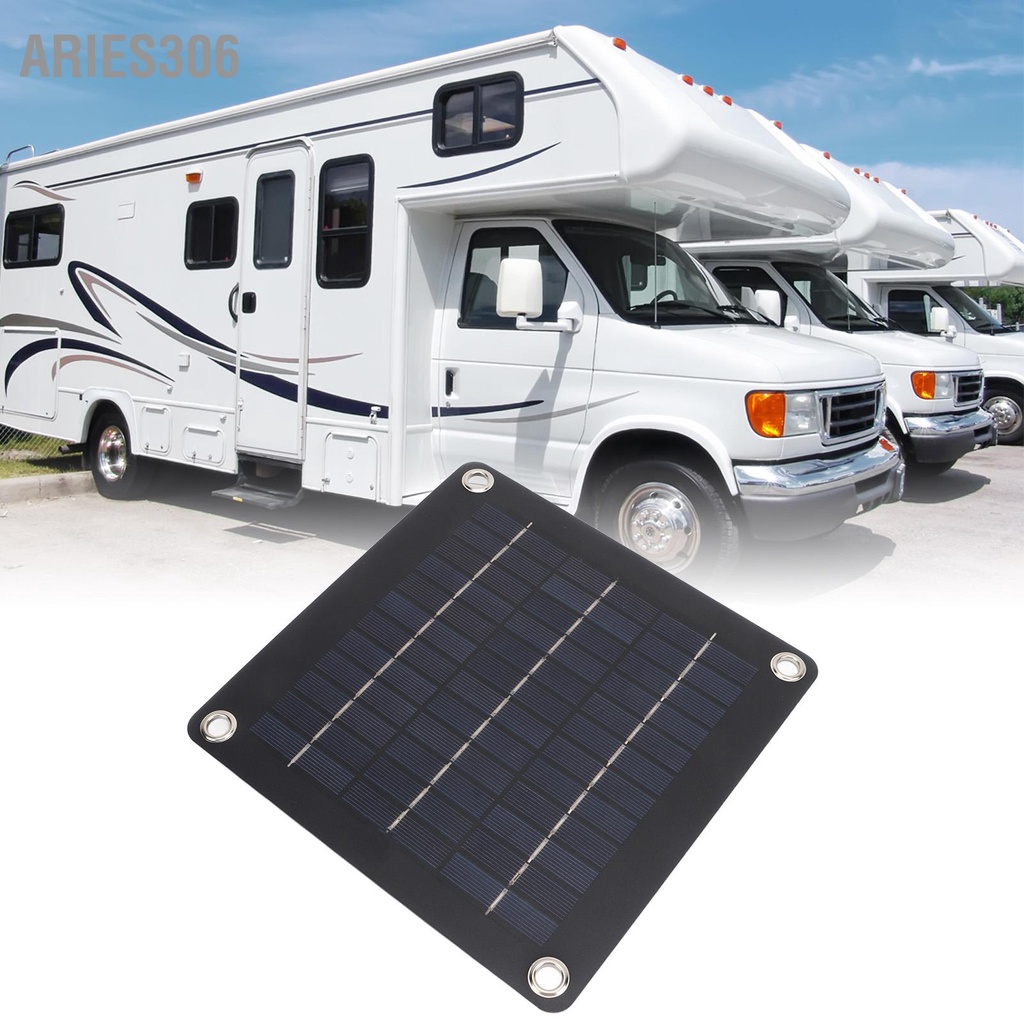 aries306-แผงโซลาร์เซลล์-monocrystal-silicon-10w-การป้องกันการชาร์จไฟเกินสำหรับ-rv-camper-tractor-motoecycles-snowmobiles-เรือ