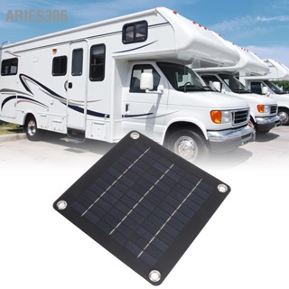 Aries306 แผงโซลาร์เซลล์ Monocrystal Silicon 10W การป้องกันการชาร์จไฟเกินสำหรับ RV Camper Tractor Motoecycles Snowmobiles เรือ