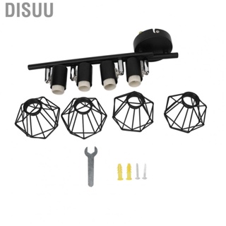 Disuu Track Lighting Fixtures  Track Light Angle Adjustment 85 To 265V 4 Light Stylish GU10  for Restaurants