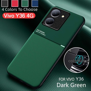 Vivo Y36 4G เคสโทรศัพท์ซิลิโคน TPU แข็ง นิ่ม กันกระแทก ผิวด้าน แม่เหล็ก แฟชั่น สําหรับ Vivo Y36 Y35 4G 5G Y 36 Y 35 VivoY36 2023
