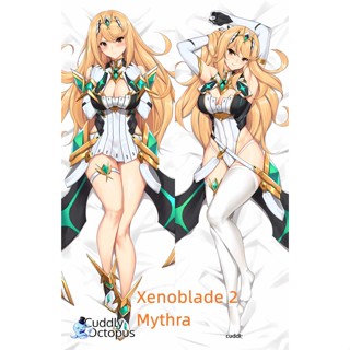 ปลอกหมอน พิมพ์ลายอนิเมะ Dakimakura Xenoblade 2 Mythra สองด้าน เหมาะกับของขวัญ สําหรับตกแต่งบ้าน