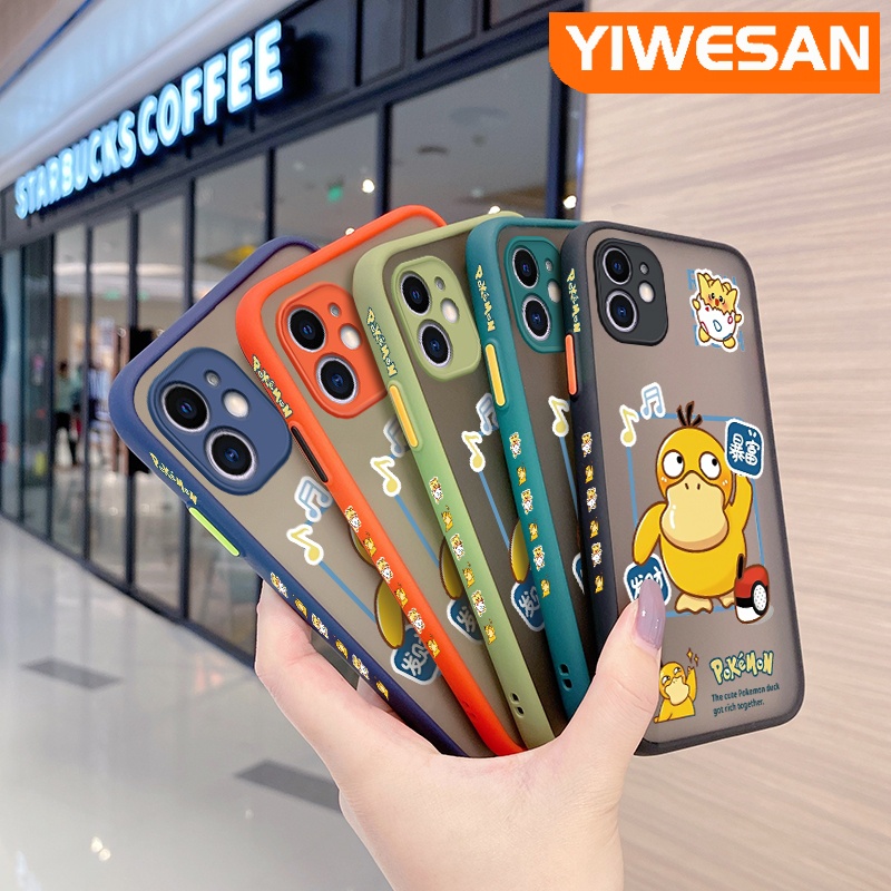 เคสซิลิโคนนิ่ม-แบบใส-ขอบสี่เหลี่ยม-ลายการ์ตูนโปเกม่อน-เป็ด-กันกระแทก-สําหรับ-realme-c20-c20a-c11-2021-narzo-50i