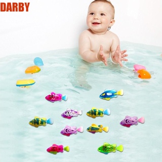 DARBY ปลาว่ายน้ํา มหัศจรรย์ สําหรับเด็ก ของเล่นน้ํา ปลาอิเล็กทรอนิกส์ ของขวัญเด็ก ของเล่นอาบน้ําเด็กในน้ํา ตกแต่งตู้ปลา