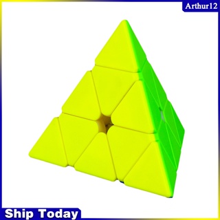 Arthur QiYi ลูกบาศก์แม่เหล็ก ทรงสามเหลี่ยม 3x3x3 QiYi XMD ของเล่นเสริมการเรียนรู้เด็ก