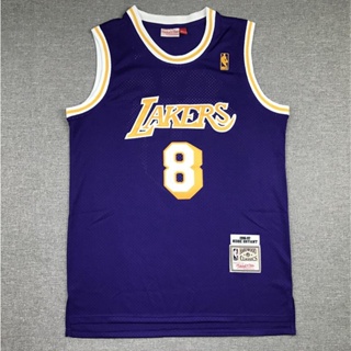 เสื้อกีฬาแขนสั้น ลายทีม NBA Los Angeles Lakers No. 8 สีม่วง 302696