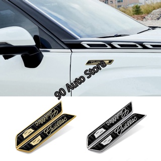 สติกเกอร์ตราสัญลักษณ์ Cadillac CTS SRX Escalade BLS ขนาด 10.3x1.5 ซม. สําหรับตกแต่งรถยนต์ 2 ชิ้น
