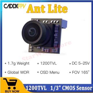 Caddxfpv Ant Lite กล้องนาโน FPV 1200TVL 1/3 นิ้ว CMOS PAL NTSC 3.7V-18V 14X14 มม. 1.7 กรัม สําหรับโดรน FPV