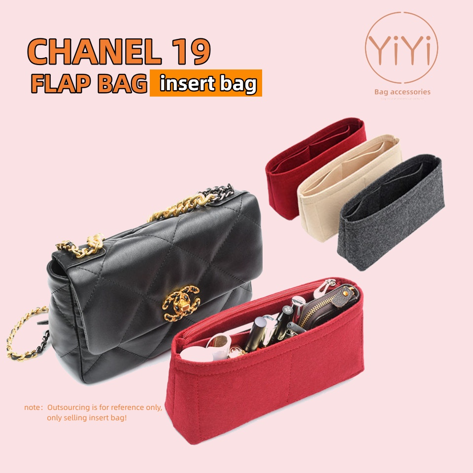 yiyi-กระเป๋าจัดระเบียบ-สําหรับใส่เครื่องสําอาง-chanel-19-flap-bag