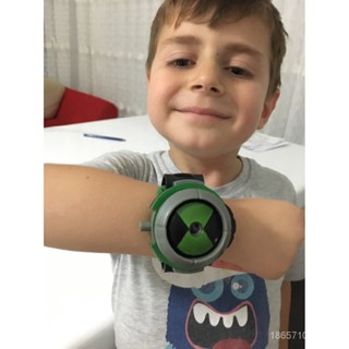 Ben 10 สิบโปรเจคเตอร์ นาฬิกาเอเลี่ยนบังคับ Omnitrix สร้อยข้อมือเรืองแสง ของเล่นเด็ก & -- * -- ** 4RDJ