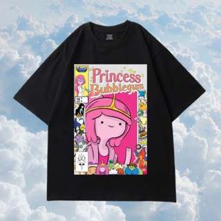 เสื้อยืดสีขาวเสื้อยืด พิมพ์ลาย PRINCESS BUBBLE GUM - KAOS BAJU POSTER AESTHETICS-4XL