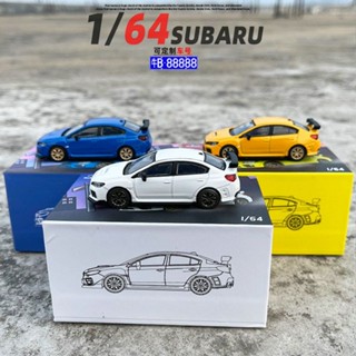 JKM 1: 64 Subaru S207 STI อัลลอยด์ มีไฟเสียง โมเดล รถ ของเล่นเด็กผู้ชาย ของขวัญวันเกิด ตกแต่งบ้าน