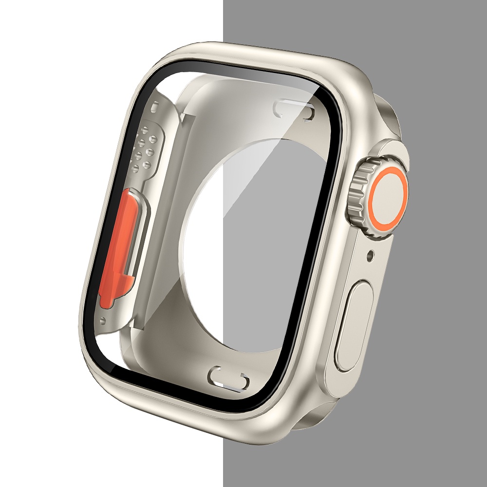2in1 กรอบป้องกันหน้าจอ อัพเกรด เป็น Ultra สําหรับ iWatch 9 8 7 45 มม.