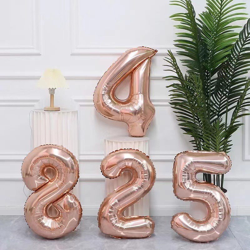ลูกโป่งฟอยล์ตัวเลข-32-นิ้ว-สีโรสโกลด์-สีเงิน-รูปตัวเลข-ลูกโป่งฮีเลียม-เด็ก-ผู้ใหญ่-วันเกิด-งานแต่งงาน-อุปกรณ์ตกแต่งปาร์ตี้