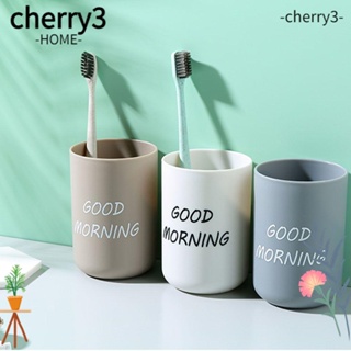 Cherry3 ที่วางแปรงสีฟัน แก้วชา น้ําผลไม้ พลาสติก แบบพกพา สร้างสรรค์ สําหรับห้องน้ํา ท่องเที่ยว