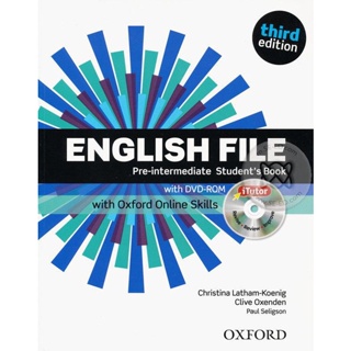 (Arnplern) : หนังสือ English File 3rd ED Pre-Intermediate : Students Book +iTutor and Online Skills Practice (P)