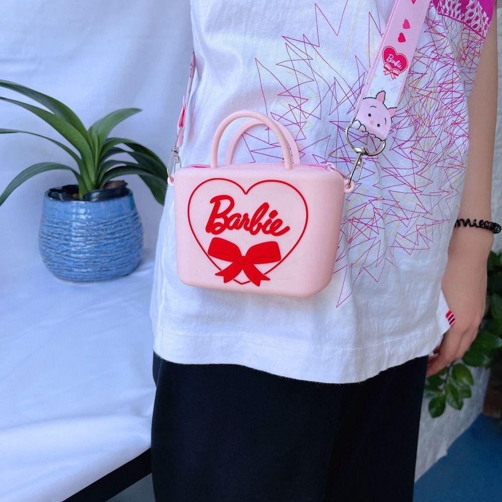 ethel1-กระเป๋าสะพายไหล่-กระเป๋าถือ-ซิลิโคน-กันน้ํา-ลายการ์ตูนบาร์บี้-สีแคนดี้-สําหรับเด็กผู้หญิง