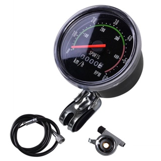 Bicycle Bike Waterproof RPM Speedometer Analog Mechanical Odometer Milometer