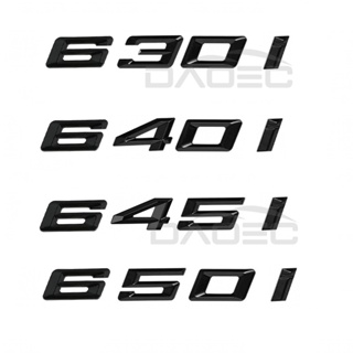 สติกเกอร์โลโก้ ABS ลายตัวอักษร 3D สําหรับติดตกแต่งรถยนต์ BMW 6 Series 630i 640i 645i 650i E63 E64 F06 F12 F13 G32