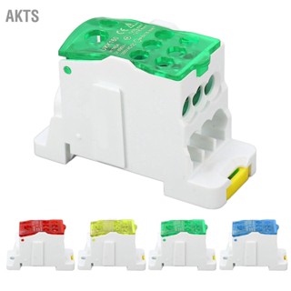 AKTS กล่องจ่ายไฟเทอร์มินอล 690V 160A DIN Rail Terminal Block Power Junction Box for Electric