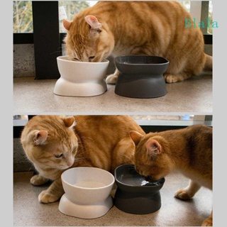 Blala ชามอาหารแมว ยกสูง พร้อมฐานตั้ง สําหรับอาหาร และน้ํา 10 ชิ้น° ชามเดี่ยว แบบยกสูง
