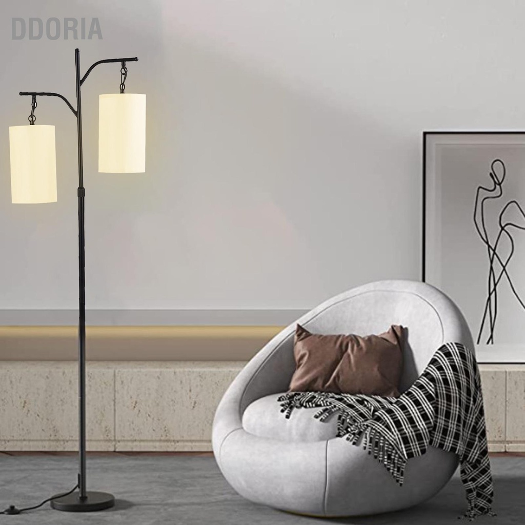 ddoria-โคมไฟตั้งพื้น-2-หัว-e26-e27-เหล็กโคมไฟมุมยืนทันสมัยพร้อมโป๊ะผ้าสำหรับห้องนอนห้องนั่งเล่นสำนักงาน