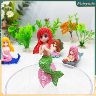 ❀ Mermaid Figurines Ornament Miniatures Figurines Shell Mermaid Micro Landscape Diy Crafts Bonsai Fish Tank Handicrafts Aquarium Decoration
