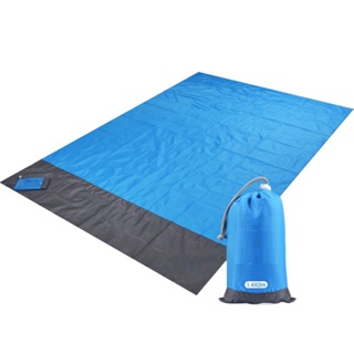 Beach Blanket Waterproof Pocket Folding Camping Mat Mattress Beach Pad