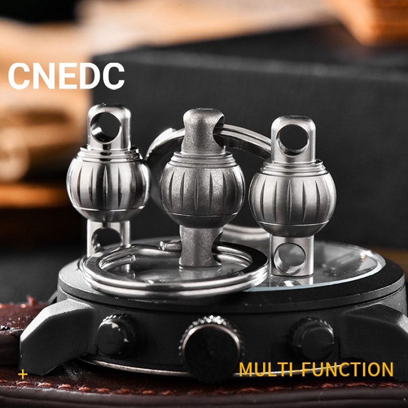 cnedc-พวงกุญแจรถยนต์-ไทเทเนียมอัลลอย-ขนาดเล็ก-edc