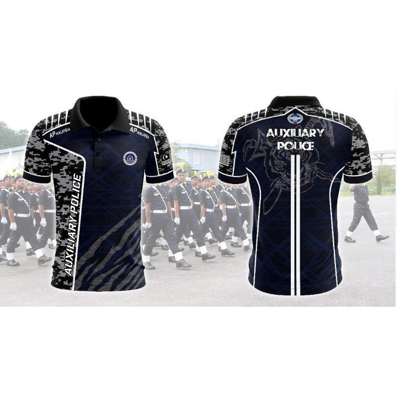 เสื้อยืด-ลายตํารวจ-auxillary-police-polis-bantuan-oagm