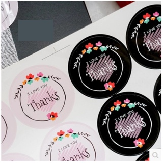 80Pcs "Thanks" Sealing Paste Sticker DIY Cake Baking Packaging Craft Stickers Clearance sale