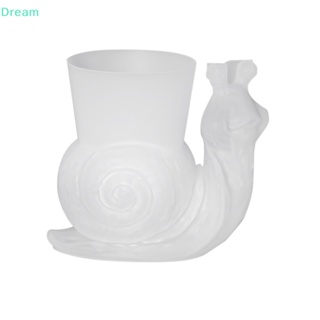 &lt;Dream&gt; แม่พิมพ์ซิลิโคน รูปหอยทาก 3D สําหรับทําแจกันดอกไม้ คอนกรีต 1 ชิ้น