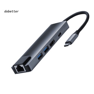 &lt;Dobetter&gt; อะแดปเตอร์แปลงฮับ Type-C เป็น USB30 PD 5-in-1