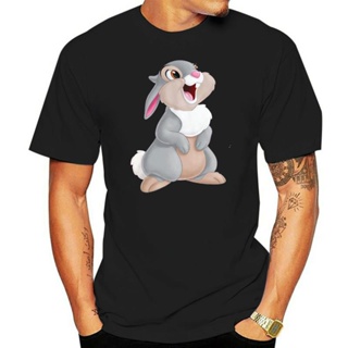 เสื้อยืดคอกลม แขนสั้น ผ้าฝ้าย 100% พิมพ์ลายการ์ตูน bambi bambi Samp Thumper สําหรับผู้ชาย S-5XL