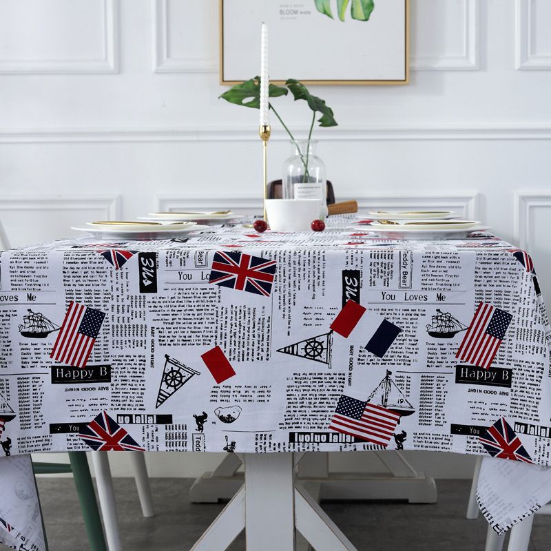ผ้าย้อนยุค-ผ้าปูโต๊ะ-ผ้าฝ้าย-และผ้าลินิน-แบบหนา-ลายธงชาติอังกฤษ-แบบเรียบง่าย-สไตล์นอร์ดิก