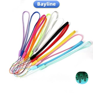 Bayline สายคล้อง สําหรับ iPhone Android แบบพกพา Ins แฟชั่น เคสไนลอน ที่มีสีสัน อเนกประสงค์ เชือกเส้นเล็ก สุ่มสี