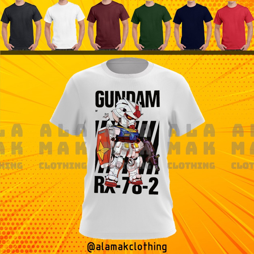 promosi-hebat-gundam-robot-anime-cartoon-baju-lelaki-perempuan-t-shirt-100-cotton-01